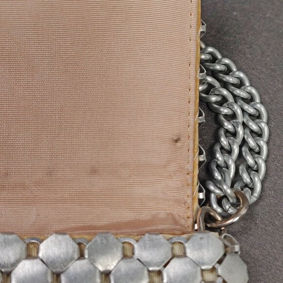 Whiting and Davis Chain Mesh Envelope Crossbody Convertible Purse Vintage - Picture 6 of 8